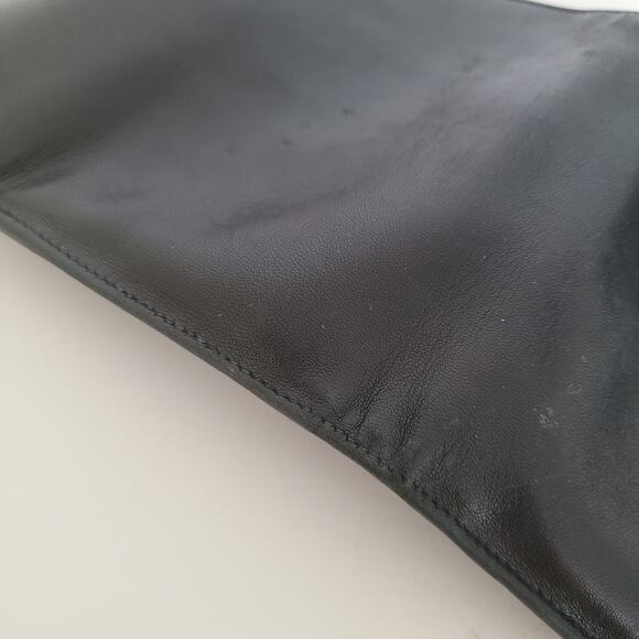 PRADA Portafogilo Donna Nero Black Nappa Leather Wallet Large Envelope Medium - Picture 10 of 14